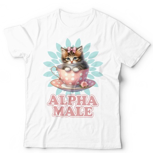 Alpha male tshirt cat - alpha,
